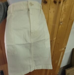 cute military skirt in canvas j crew